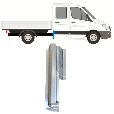 Panel de reparación esquina trasera para Mercedes Sprinter 2006-2018 / Derecho 14977