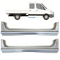 Panel de reparación del umbral trasero para Mercedes Sprinter 2006-2018 / Izquierda+Derecha / Dabina doble / Conjunto 15068