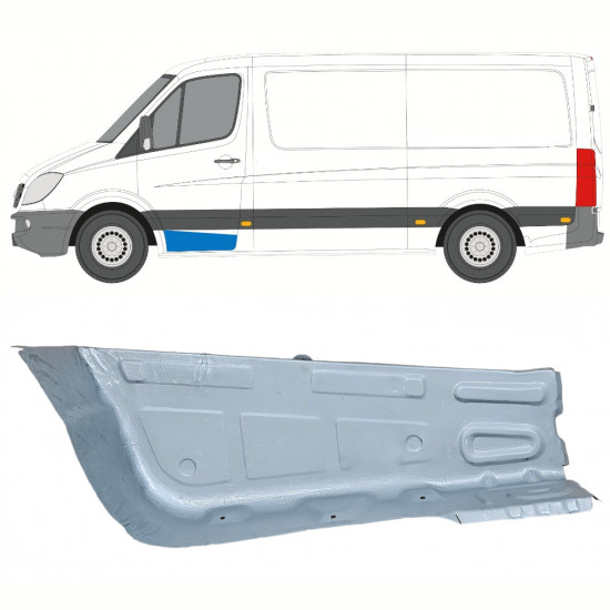 Panel de reparación escalón delantero para Mercedes Sprinter 2006 - / Izquierda 10207