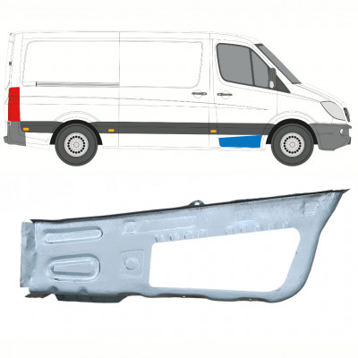 Panel de reparación escalón delantero para Mercedes Sprinter 2006 - / Derecho 10206