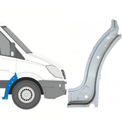Panel de reparación guardabarros delantero interior para Mercedes Sprinter 2006-2018 / Derecho 14722