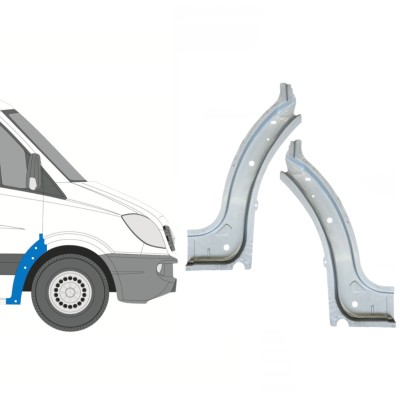 Panel de reparación guardabarros delantero interior para Mercedes Sprinter 2006-2018 / Izquierda+Derecha / Conjunto 14724