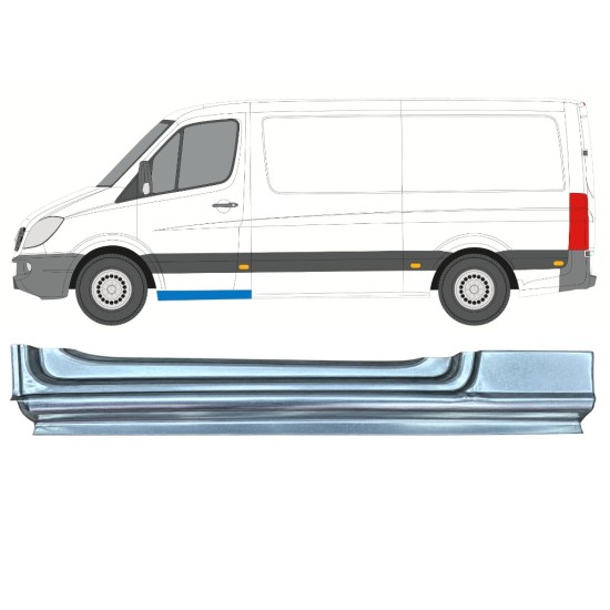 Panel de reparación del umbral puerta delantera para Mercedes Sprinter 2006-2018 / Izquierda 17270
