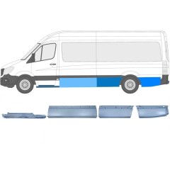 Panel de reparación conjunto para Mercedes Sprinter 2006-2018 / Izquierda / 12427