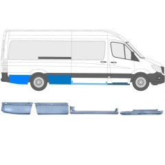 Panel de reparación conjunto para Volkswagen Crafter 2005-2017 / Derecho / 14504