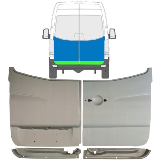 Panel de reparación puerta trasera para Volkswagen Crafter 2005-2017 / Conjunto 14487