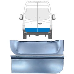 Panel de reparación puerta trasera baja para Volkswagen Crafter 2005-2017 / Izquierda+Derecha / Conjunto 14024