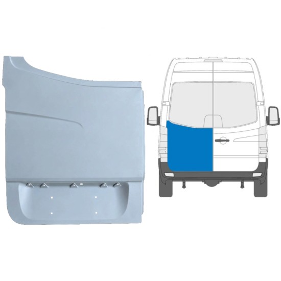 Panel de reparación puerta trasera alta para Volkswagen Crafter 2005-2017 / Izquierda 13506