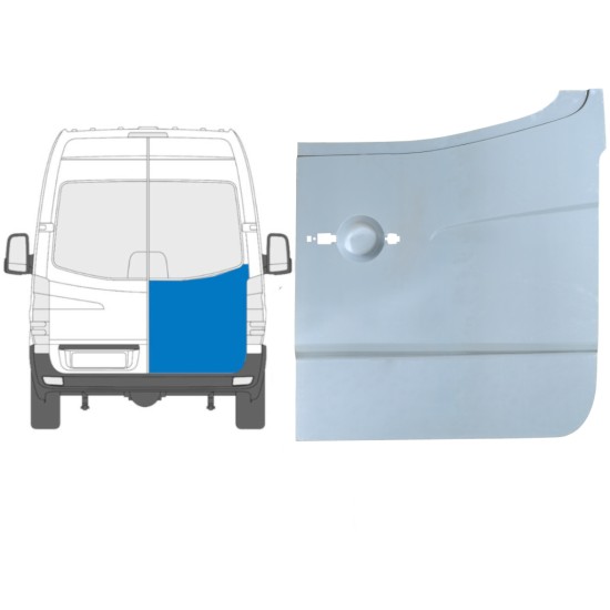Panel de reparación puerta trasera alta para Volkswagen Crafter 2005-2017 / Derecho 13505