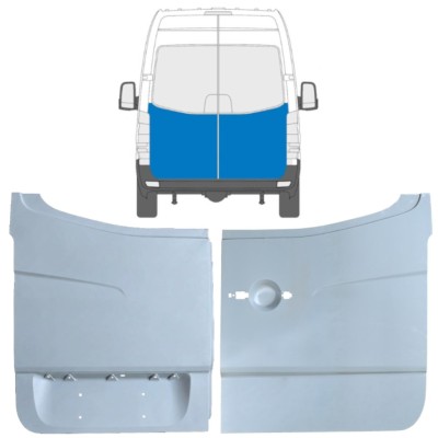 Panel de reparación puerta trasera para Mercedes Sprinter 2006-2018 / Izquierda+Derecha / Conjunto 10519