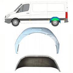 Panel de reparación guardabarros trasero interno para Mercedes Sprinter 2006-2018 / Izquierda / Conjunto 11968