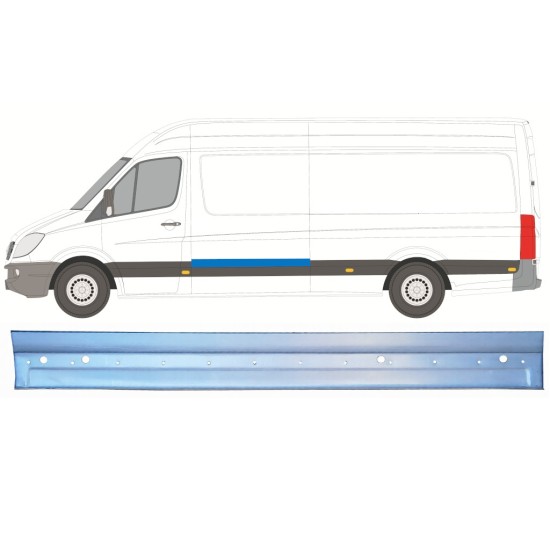 Panel de reparación lateral para Volkswagen Crafter 2005-2017 / Izquierda 16136