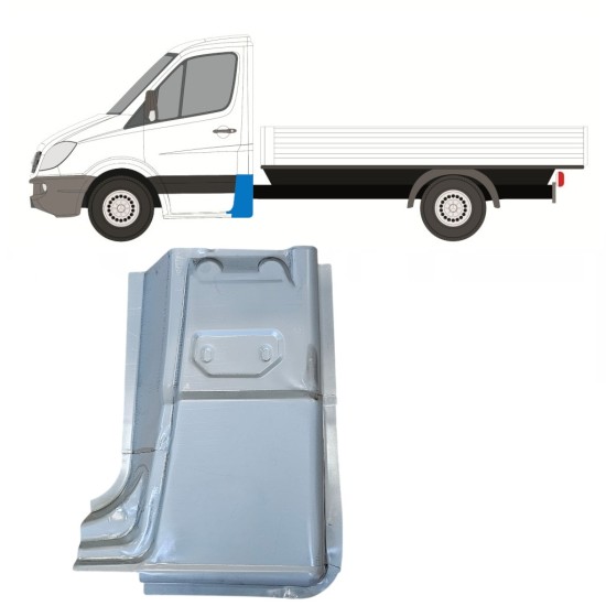 Panel de reparación esquina trasera para Mercedes Sprinter 2006-2018 / Izquierda 15070