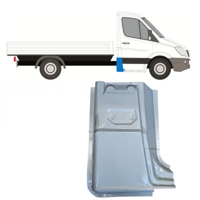 Panel de reparación esquina trasera para Mercedes Sprinter 2006-2018 / Derecho 15069