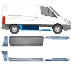 Panel de reparación conjunto para Mercedes Sprinter 2006-2018 / Izquierda+Derecha / 15589