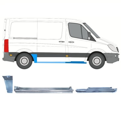 Panel de reparación conjunto para Mercedes Sprinter 2006-2013 / Derecho / 15602