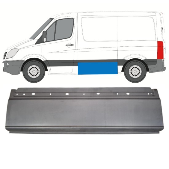 Panel de reparación lateral para Mercedes Sprinter 2006-2018 / Izquierda 15587