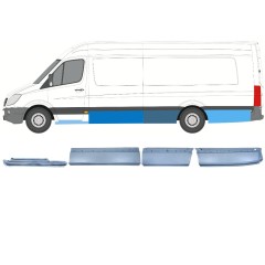 Panel de reparación conjunto para Mercedes Sprinter 2006-2018 / Izquierda / 12429