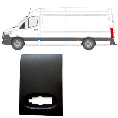 Moldura lateral del pilar delantero para Mercedes Sprinter 2018- / Izquierda 12929