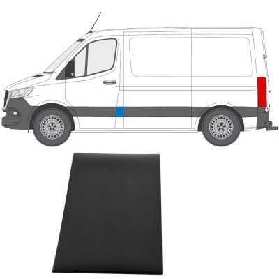 Moldura lateral del pilar delantero para Mercedes Sprinter 2018- / Izquierda 14886