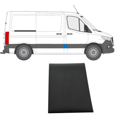Moldura lateral del pilar delantero para Mercedes Sprinter 2018- / Derecho 14885