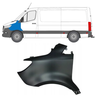 Guardabarro delantero para Mercedes Sprinter 2018- / Izquierda 14940