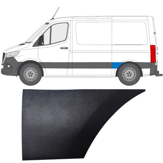 Moldura lateral guardabarros trasero para Mercedes Sprinter 2018- / Izquierda 14888 Moldura lateral guardabarros trasero para Mercedes Sprinter 2018- / Izquierda 14888