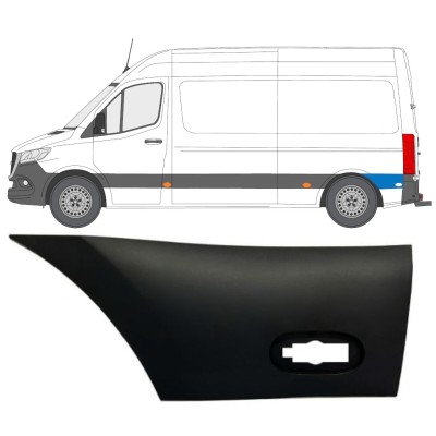 Moldura lateral guardabarros trasero para Mercedes Sprinter 2018- / Izquierda 12937