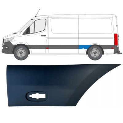 Moldura lateral guardabarros trasero para Mercedes Sprinter 2018- / Izquierda 16651