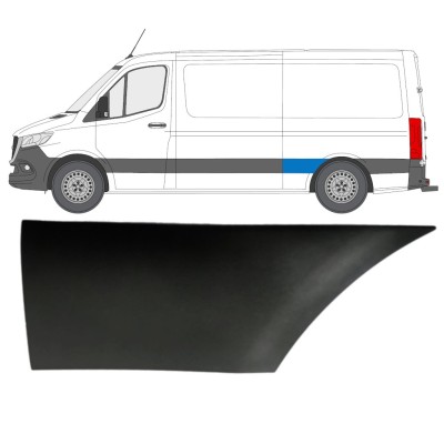 Moldura lateral guardabarros trasero para Mercedes Sprinter 2018- / Izquierda 16649