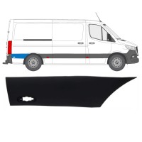 Moldura lateral guardabarros trasero detrás de la rueda para Mercedes Sprinter 2018- / Derecho 16644
