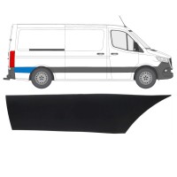 Moldura lateral guardabarros trasero detrás de la rueda para Mercedes Sprinter 2018- / Derecho 16642