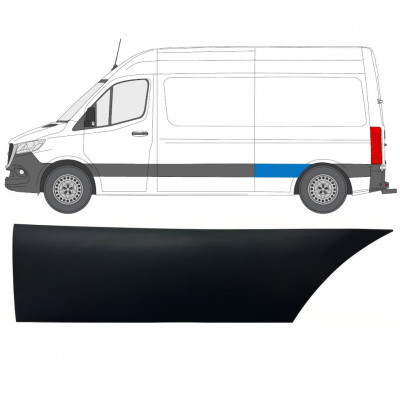 Moldura lateral guardabarros trasero para Mercedes Sprinter 2018- / L2 / Izquierda 12939