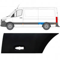 Moldura lateral guardabarros trasero para Mercedes Sprinter 2018- / Izquierda 12937
