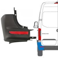 Esquina del parachoques trasero + lámpara reflectora para Mercedes Sprinter 2018- / Izquierda / Conjunto 14950