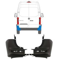 Esquina parachoques trasero para Mercedes Sprinter 2018- / Izquierda+Derecha / Conjunto 14945