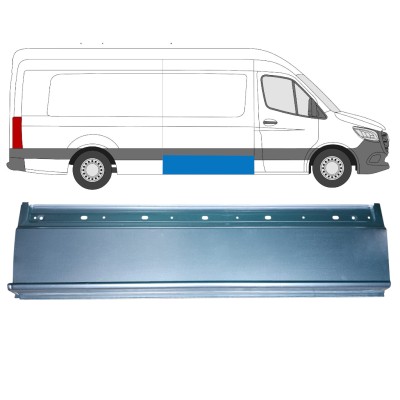 Panel de reparación lateral para Mercedes Sprinter 2018- / Derecho 14548