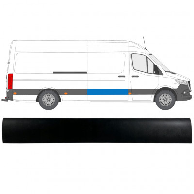 Moldura lateral puerta corredera para Mercedes Sprinter 2018- / Derecho 12932
