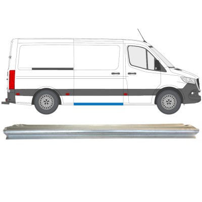 Panel de reparación del umbral de la puerta corredera para Mercedes Sprinter 2018- / Derecho 14554