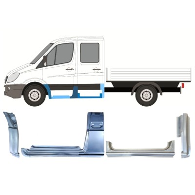 Panel de reparación conjunto para Mercedes Sprinter 2006-2018 / Izquierda / 15086