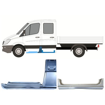 Panel de reparación conjunto para Mercedes Sprinter 2006-2018 / Izquierda / 15088