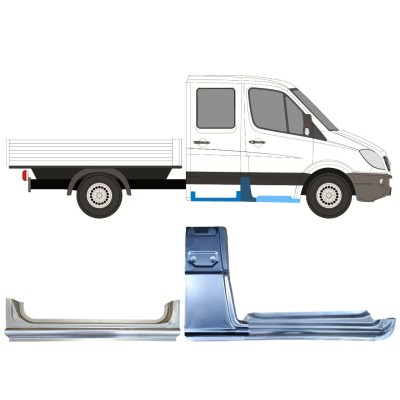 Panel de reparación conjunto para Mercedes Sprinter 2006-2018 / Derecho / 15087