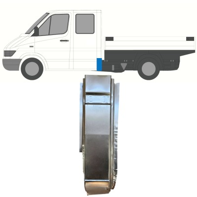 Panel de reparación esquina trasera para Mercedes Sprinter 1995-2006 / Izquierda 16399