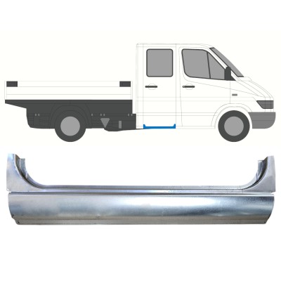 Panel de reparación umbral puerta trasera para Mercedes Sprinter 1995-2006 / Izquierda = Derecha (simétrico) 16385