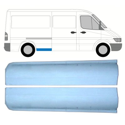 Panel de reparación guardabarros trasero parte delantera para Mercedes Sprinter 1995-2006 / Izquierda+Derecha / Conjunto 9861