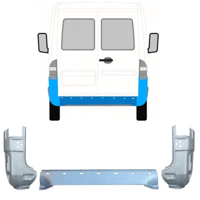 Panel de reparación trasero para Mercedes Sprinter 1995-2006 / Conjunto 9716