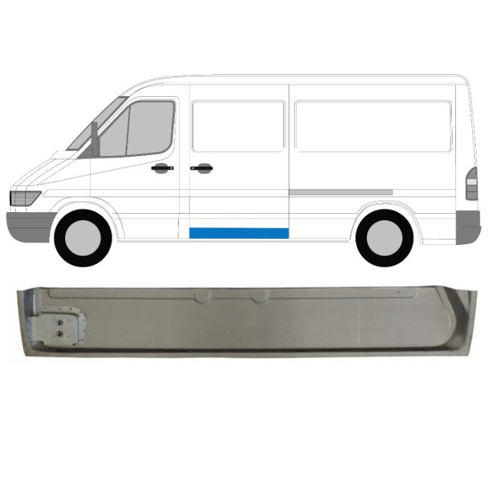 Panel de reparación puerta corredera interna para Mercedes Sprinter 1995-2006 / Izquierda 17295