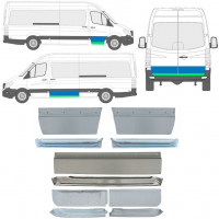 Panel de reparación puerta interna + externa para Mercedes Sprinter 2006-2018 / Izquierda+Derecha / Conjunto 11319
