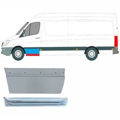 Panel de reparación puerta delantera interna + externa para Mercedes Sprinter 2006-2018 / Izquierda / Conjunto 9624