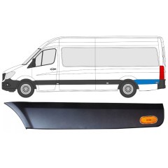 Moldura lateral guardabarros con lámpara para Mercedes Sprinter 2006-2018 / Izquierda / Conjunto 9059
